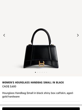 100% Authentic Balenciaga Hourglass Small Top Handle Bag